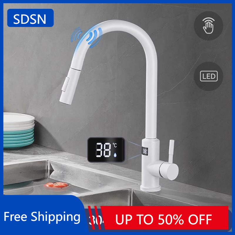 Kitchen Appliances White - White Touch on Digital Kitchen Sink