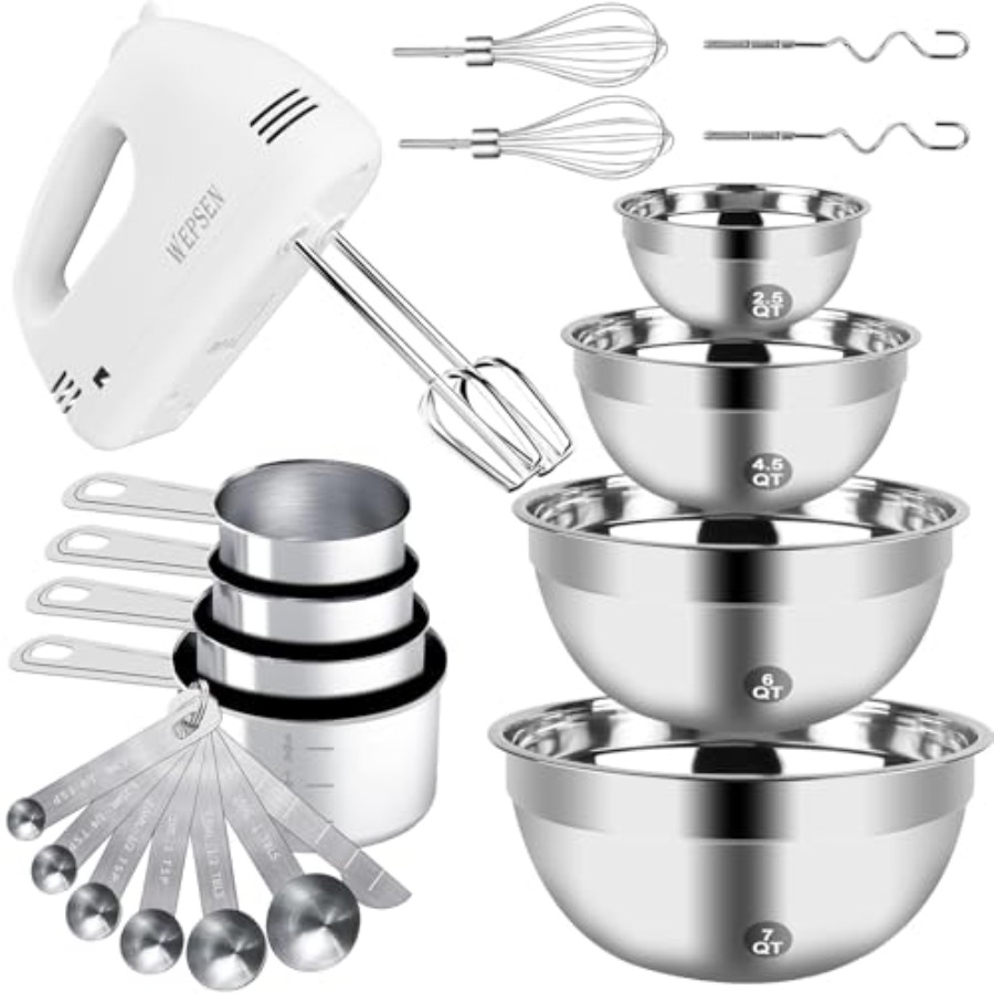Hand Mixer Electric - Hand Mixer Electric Mixing Bowls Set,