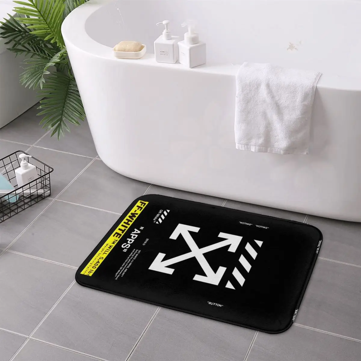 Off-white Doormat Durable Carp – Kitchen Appliances White recenzja i cena