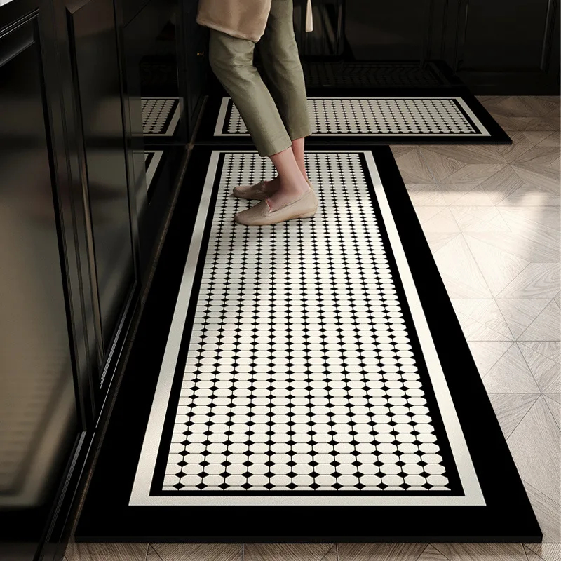 VIKAMA 2 Pcs Kitchen Rug Set N – Kitchen Appliances White recenzja i cena