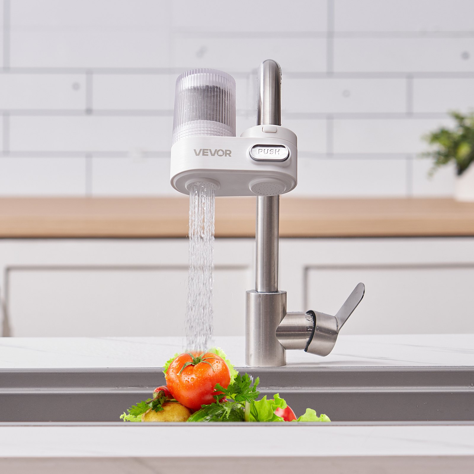 Faucet Mount Water Filter Sink – Kitchen Appliances White recenzja i cena