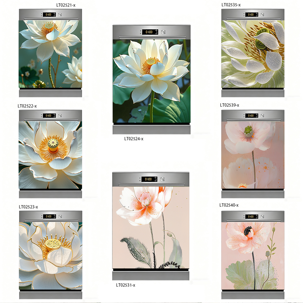 White Lotus Dishwasher Sticker – Kitchen Appliances White recenzja i cena