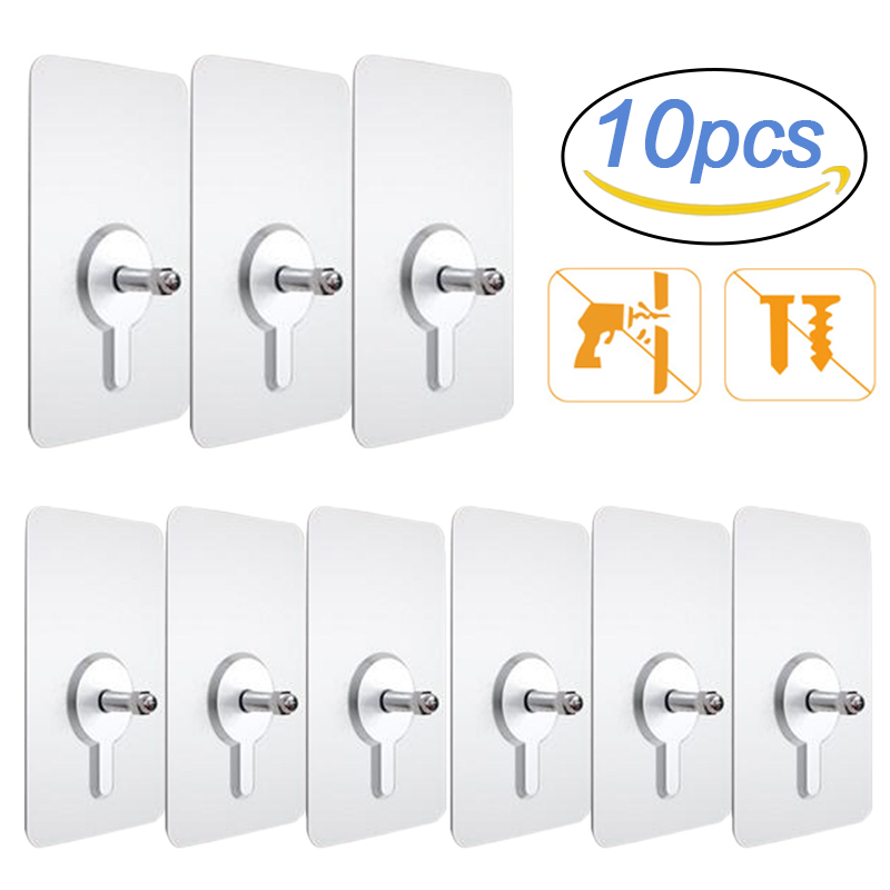 10Pcs Shelf Adhesive Wall Hook – Kitchen Appliances Cabinet recenzja i cena