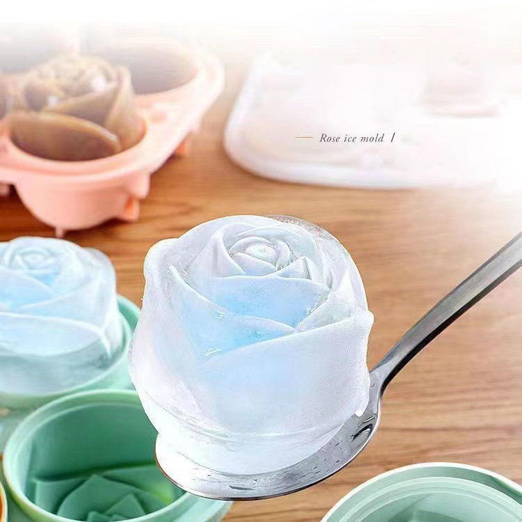 3D Rose Ice Molds 4 Holes Ice  – Kitchen Appliances And Utensils recenzja i cena