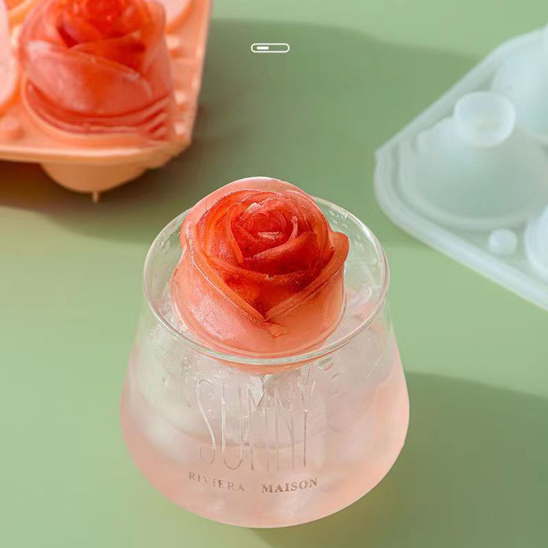 3D Rose Ice Molds 4 Holes Ice  – Kitchen Appliances And Utensils recenzja i cena