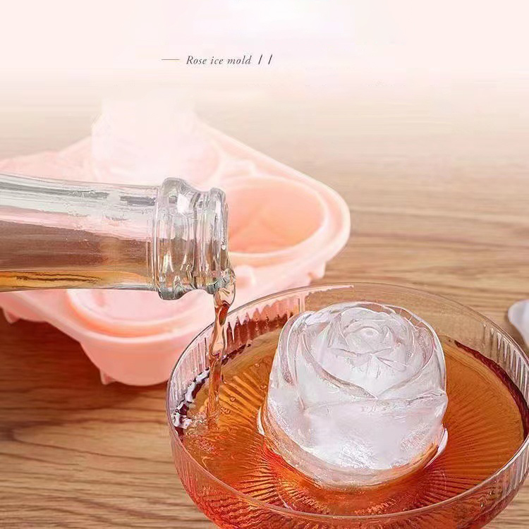 3D Rose Ice Molds 4 Holes Ice  – Kitchen Appliances And Utensils recenzja i cena
