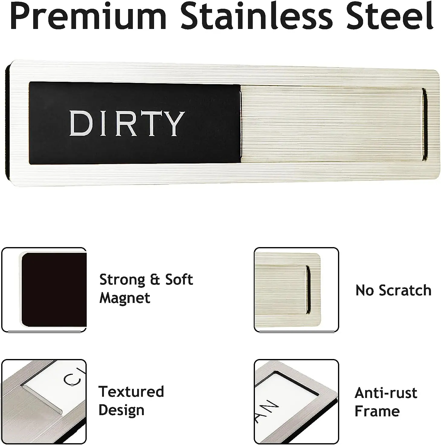 Dishwasher Magnet Clean Dirty  – Kitchen Appliances White recenzja i cena