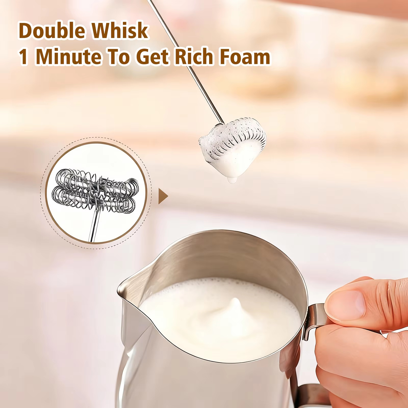 Wireless electric milk mixer - – Hand Mixer Electric recenzja i cena