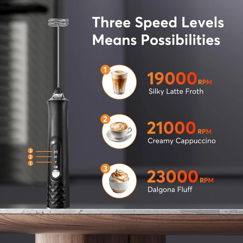 Milk Frother Wand Coffee Froth – Hand Mixer Electric recenzja i cena