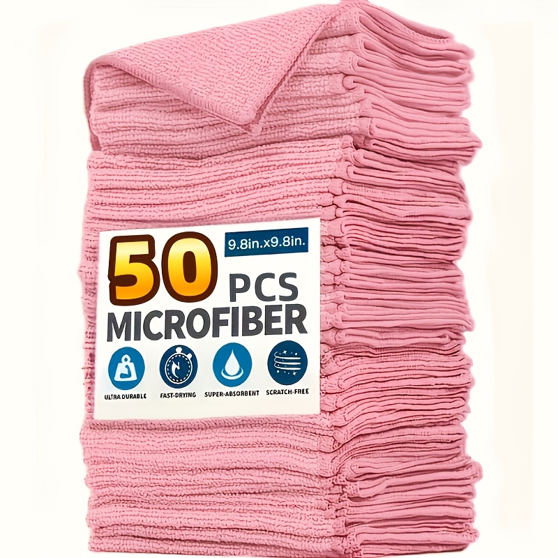 1-50Pcs Light Pink Microfiber  – Kitchen Appliances And Utensils recenzja i cena