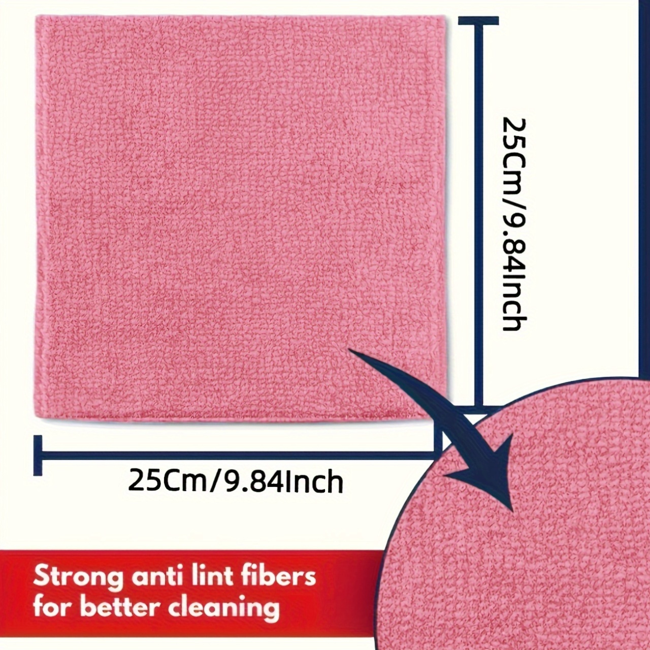 1-50Pcs Light Pink Microfiber  – Kitchen Appliances And Utensils recenzja i cena