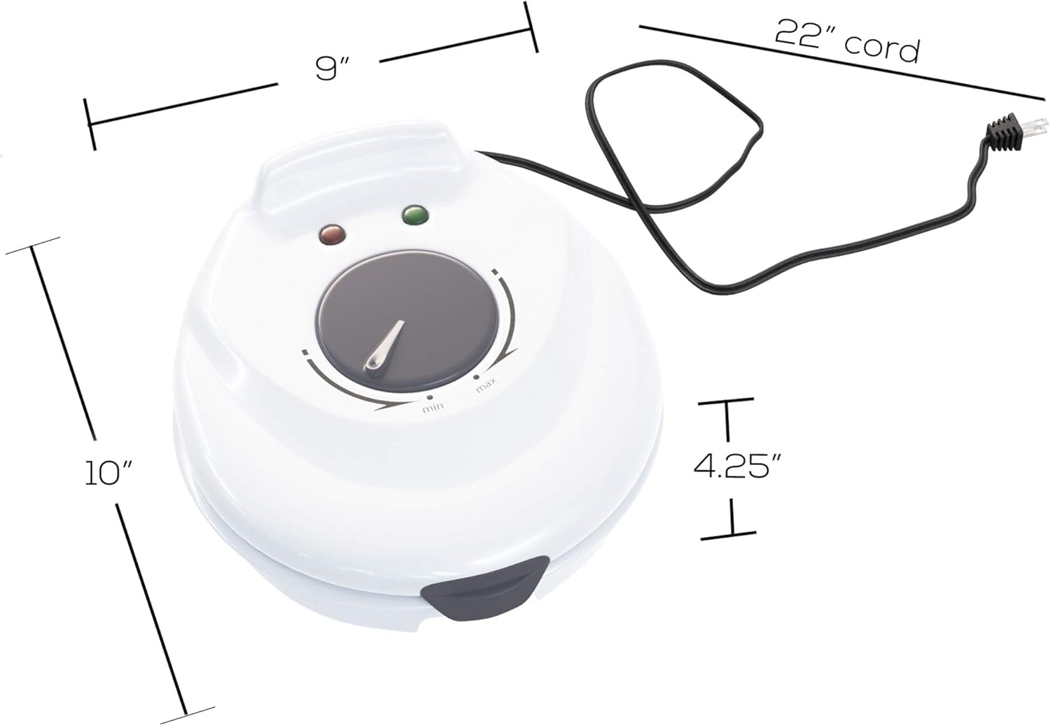 Electric Waffle Cone Maker wit – Kitchen Appliances White recenzja i cena