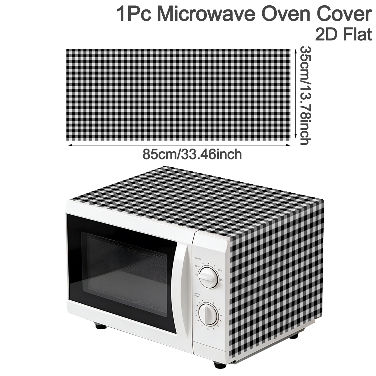 Black White Plaid Microwave Ov – Kitchen Appliances White recenzja i cena