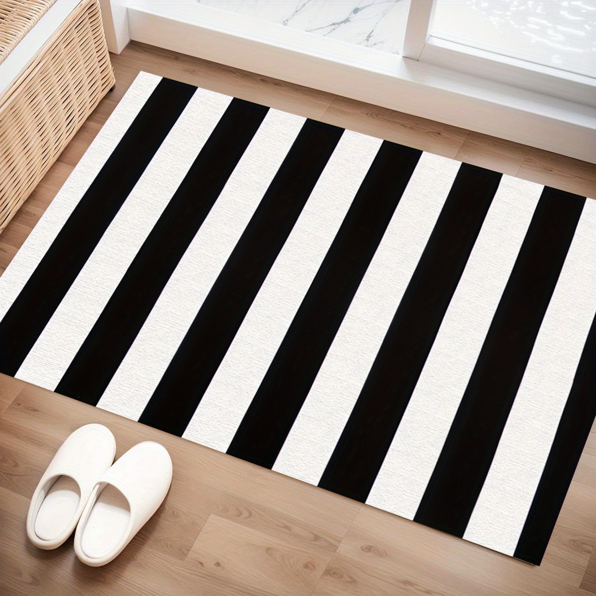 Black White Stripes Entrance D – Kitchen Appliances White recenzja i cena