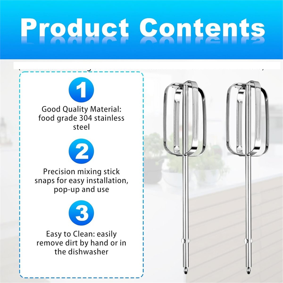 2pcs Hand Mixer Beaters Attach – Hand Mixer Electric recenzja i cena