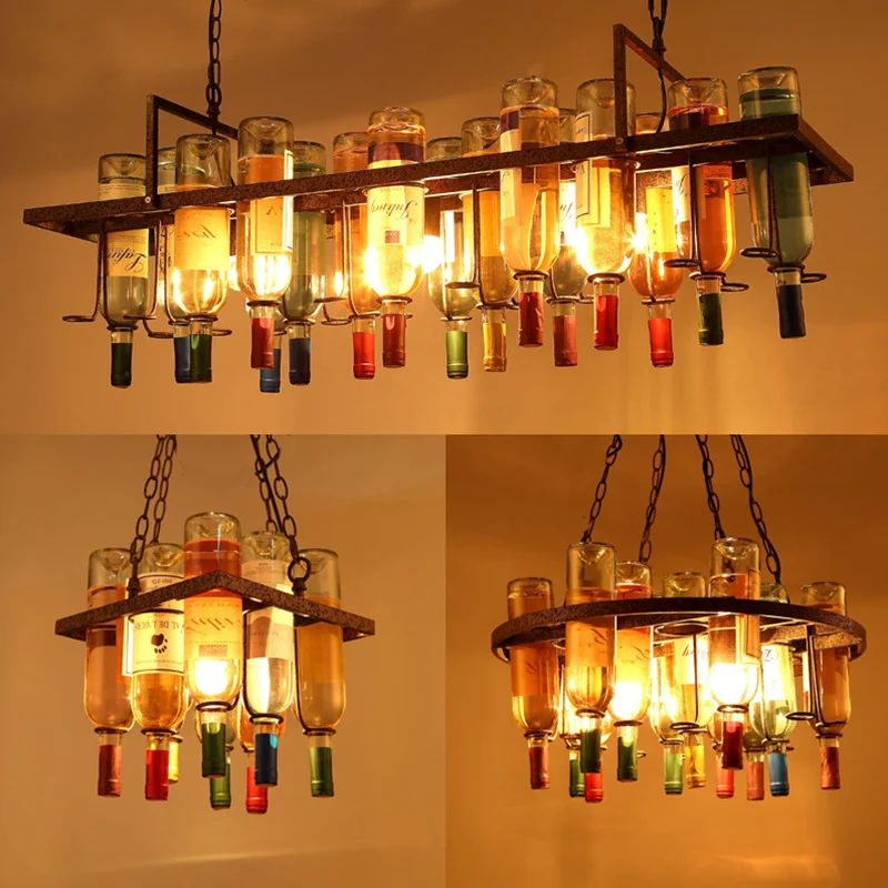 Vintage Wine Bottle Iron Led L – Kitchen Appliances White recenzja i cena